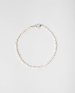 Freshwater Pearl Necklace with Chunky Sterling Silver Bolt Clasp
